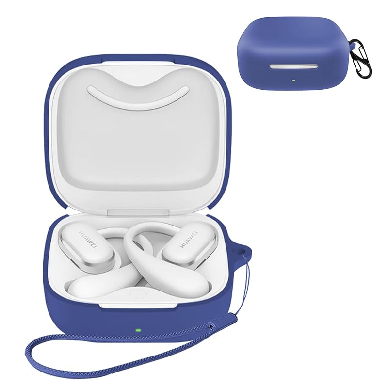 

For HUAWEI FreeArc case [HVUYAL] Equipped with a hook to prevent loss lightweight Scratch prevention dustproof Hard to get hurt Soft silica gel sports