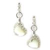 Altesse [M1165] - Pearly White 'Love' Silver Earrings