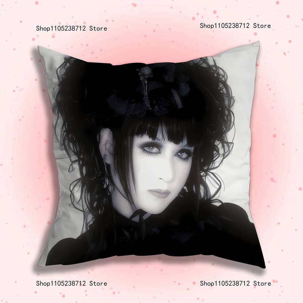 Mana M-Malice Gothic Mizer Pillowcase Pillowslip Cushion Plush Boys Girls Cartoon Anime Kawaii Decoration Birthday Cute Gifts