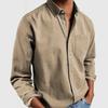 Cross-border Foreign Trade E-commerce New Men's Shirt New Long-sleeved Lapel Men's Shirt