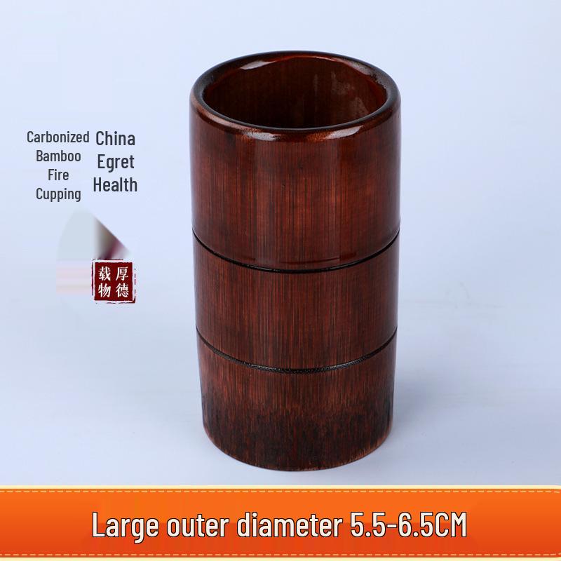 Bamboo Cupping Set: Carbonized Bamboo Charcoal Fire Cupping Jars & Tubes for Household Use