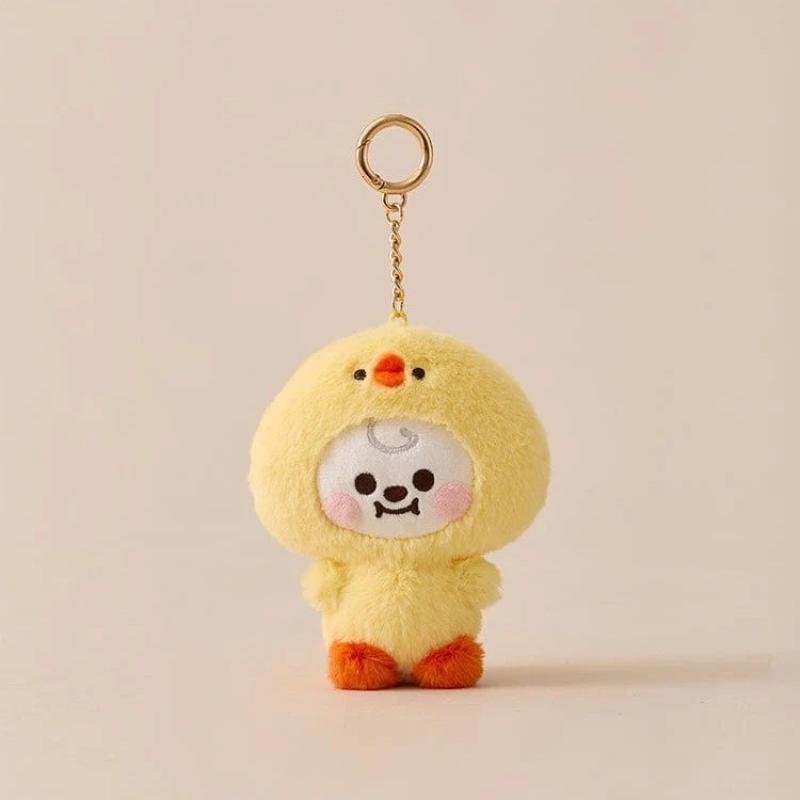 Bt21 Anime Bábätko Zvieratko Séria Plyšová Bábika Rj Cooky Plyšová Kľúčenka Roztomilá Kreslená Shooky Koya Dekorácia Prívesok na Tašku Darček
