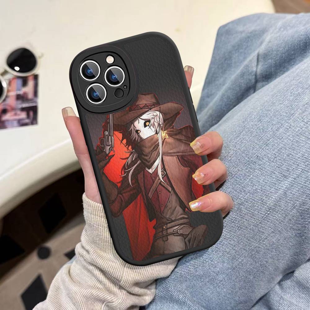The Freak Circus Pierrot Phone Cover For IPhone 11 12 13 14 15 16 Pro Max Mini Plus Soft Leather Case