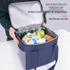 Insulated Solid Color Lunch Bag for Office, Travel, and Picnics