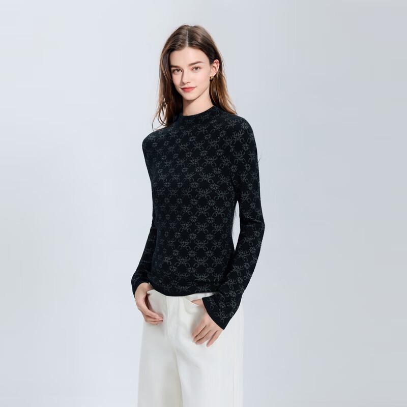 Women's Winter Slim Fit Half-High Collar Knit Sweater