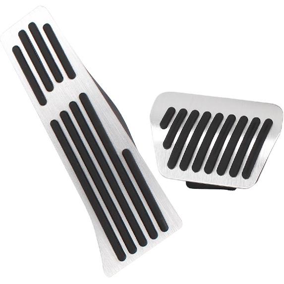

ApplianPar Anti-Slip Aluminium Alloy Accelerator Gas Brake Foot Pedal Cover Cap Pad for BMW 3 5 6 7 Series E90 E92 E93 F10 F11 F07 F06 F12 F13 F01