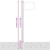 Vidaxl Polish Flag with Mast, 6.23 M, Aluminum