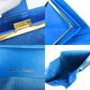 Used CHANEL Bifold Wallet COCO Mark Gamaguchi Caviarskin Blue Accessory