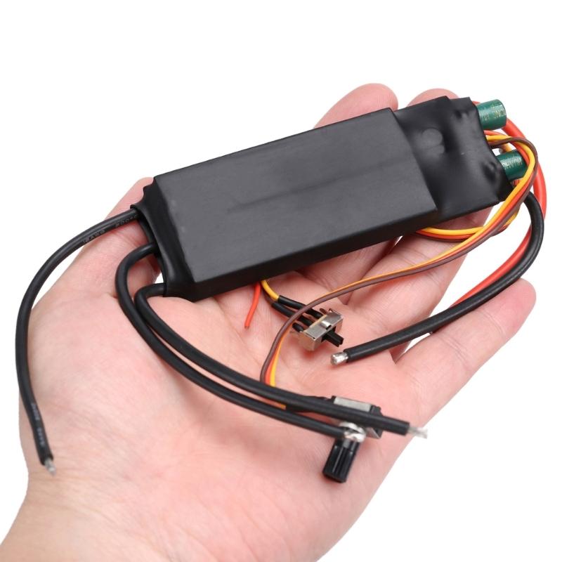 DC6-24V 1000W Speed Regulation BLDC Three-phase Brushless Hallfree Drive Board with Forward and Reverse Switches