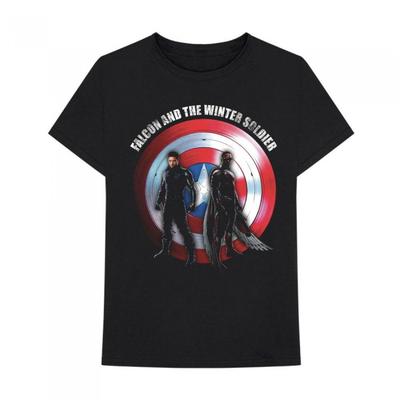 The Falcon and The Winter Soldier Unisex Erwachsenen Shield Baumwoll Logo T-Shirt