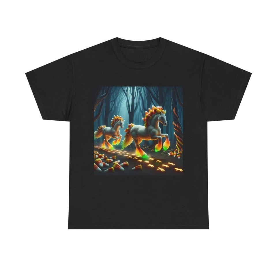 Unisex Adult T Shirt Candy Corn Centaur Stampede 3XL