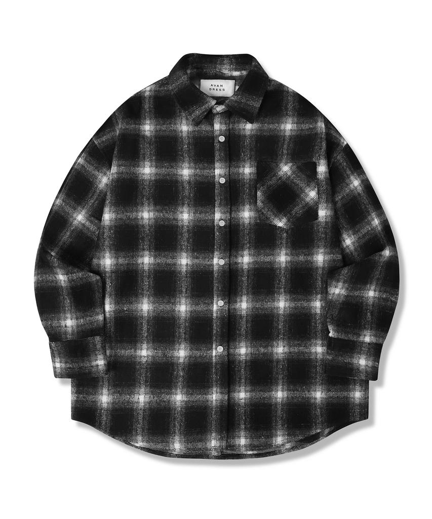AVANDRESS Unisex Flex Check Shirt Black