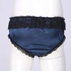 Mutandine da uomo sexy in pizzo floreale con slip in raso lucido, boxer e mutandine