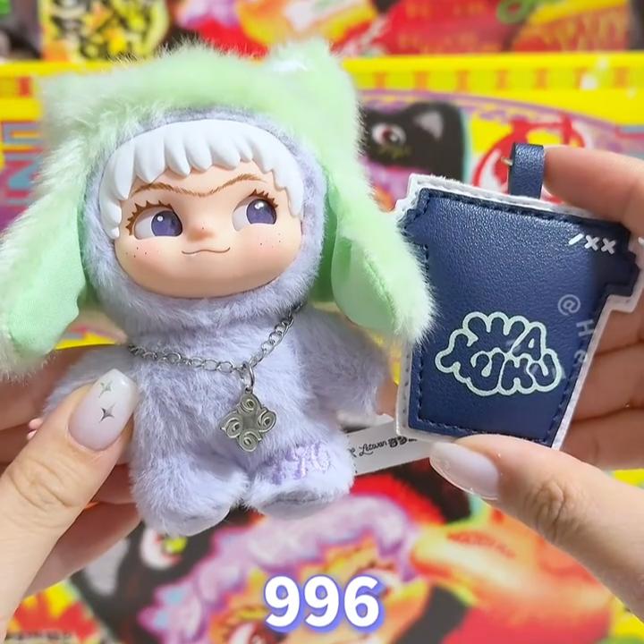 Genuine Wakuku V3 On A Roll Series Blind Box Cute Vinyl Plush Doll Trendy Toy Mystery Box Pendant  Birthday Xmas Girl Gifts