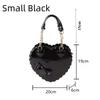 Borse Lolita a Forma di Cuore in PU per Ragazze con Fiocchi Borsa a Spalla Giapponese Due Misure Kawaii Borsette a Forma di Conchiglia Borsa a Tracolla Rosa Carina Regali
