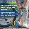 WEST BIKING Bicycle Air Pump With Gauge 160PSI High Pressure Tire Inflator Schrader Presta Cycling Pump MTB Road Bike Floor Pump