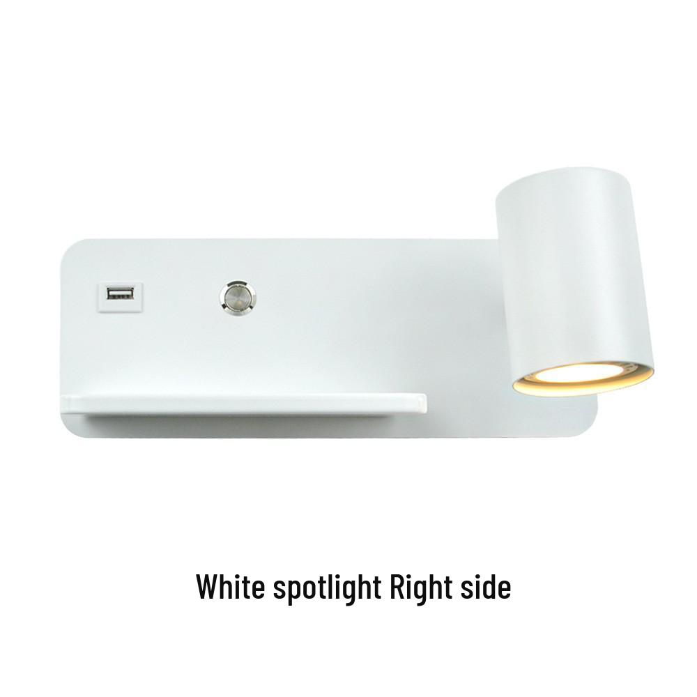 Minimalist Wall Lamp with USB Port and Wireless Charging