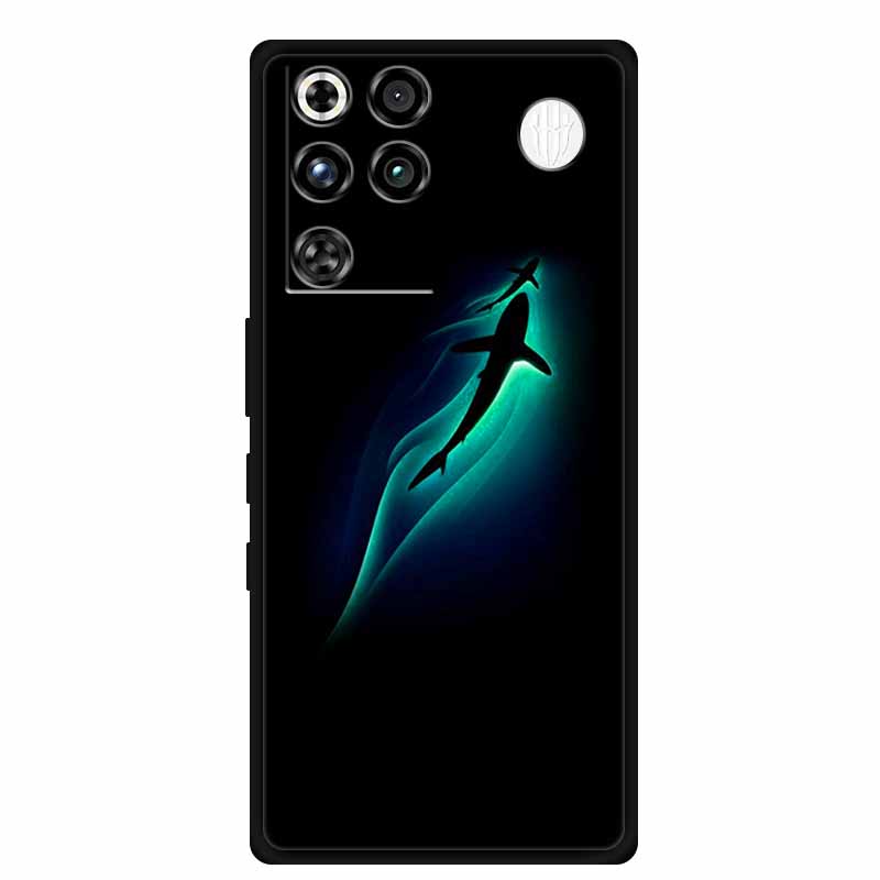 Phone Case For ZTE Nubia RedMagic 11 Pro 5G Back Cover Case Black Silicone TPU Soft Coque For Nubia RedMagic 11Pro Funda Capas