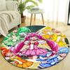 1pc Pretty Cure1 Design Printed Area Round Carpet for Bedroom Living Room Home Decor Rugs Mat Non Slip Mat Rug for Bedside