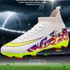 Youth Football Cleats Grass Fields Kids Soccer Shoes With Studs TPU Rubber Sole Lightweight Training Footwear