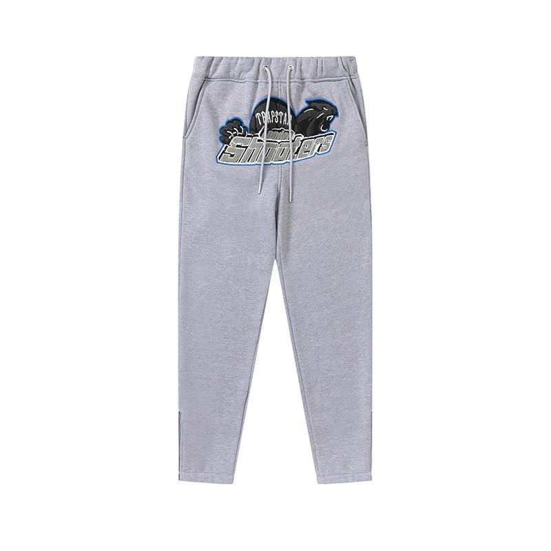 Mens Gradient Letter Tiger Head Embroidered Hoodie Jogger Set Streetwear Winter Outfit