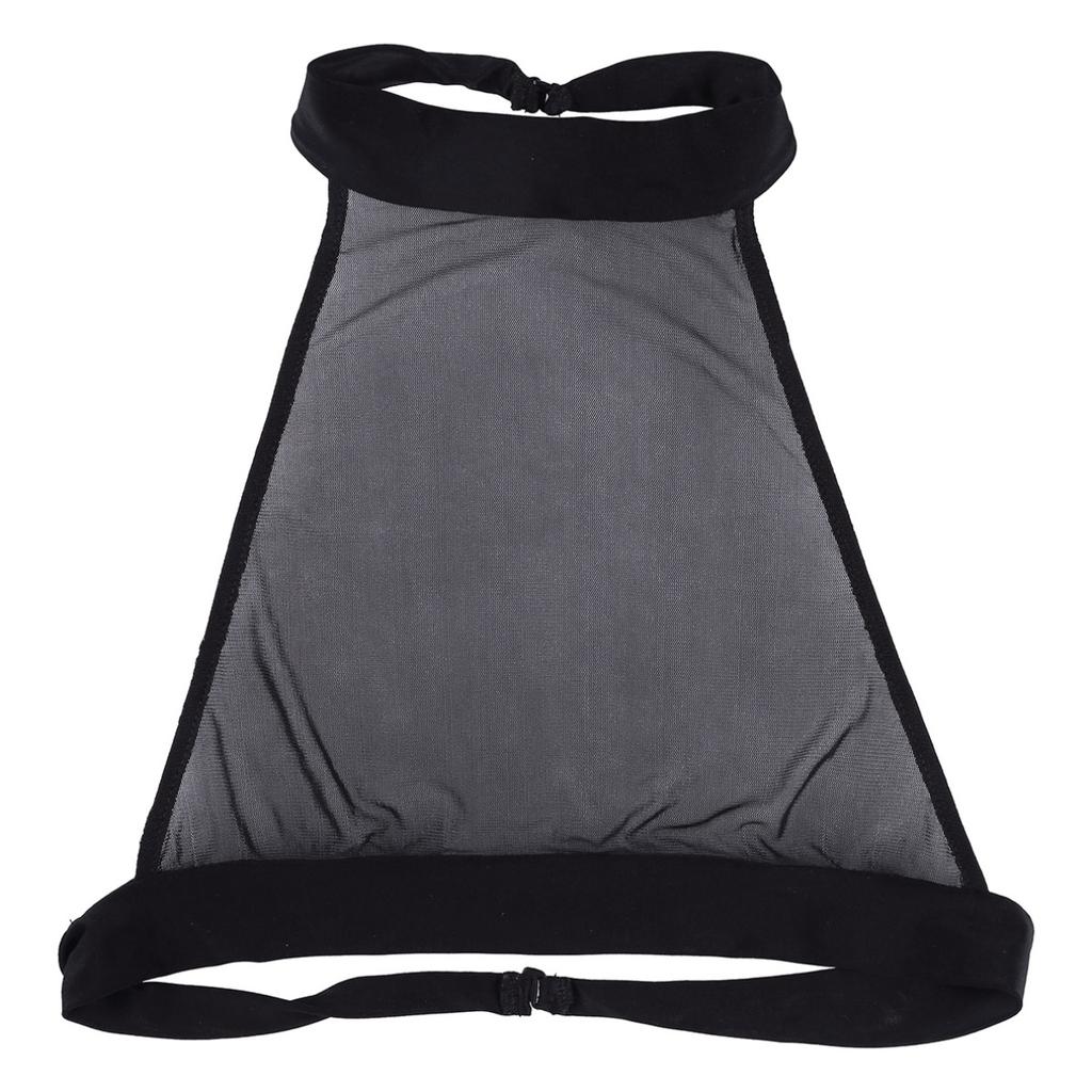 Women Mesh Cami Halter Neck Crop Tank Top Women Bustier Bra Top Vest