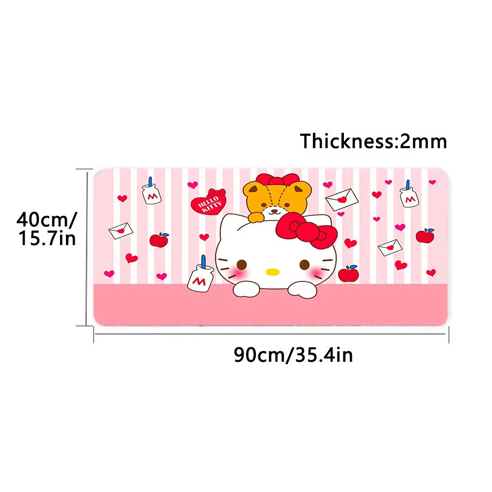 1Pc Hello Kitty Cute Chicks Garden Print Mouse Pad 2Mm Thick Rubber Base Perfect Bedroomofficegame Room Ideal Gift Computer Keyboard Enthusiasts Print