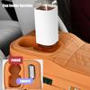 Center Console Cover Pad Multi-Functional Organizer Auto Center Console Pad Cup Holder for SUV Truck Sedan Minivan Commuting