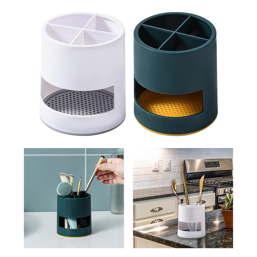 Toothbrush Holder Pen Holder Electric Toothbrush & Toothpaste for Makeup Brushes