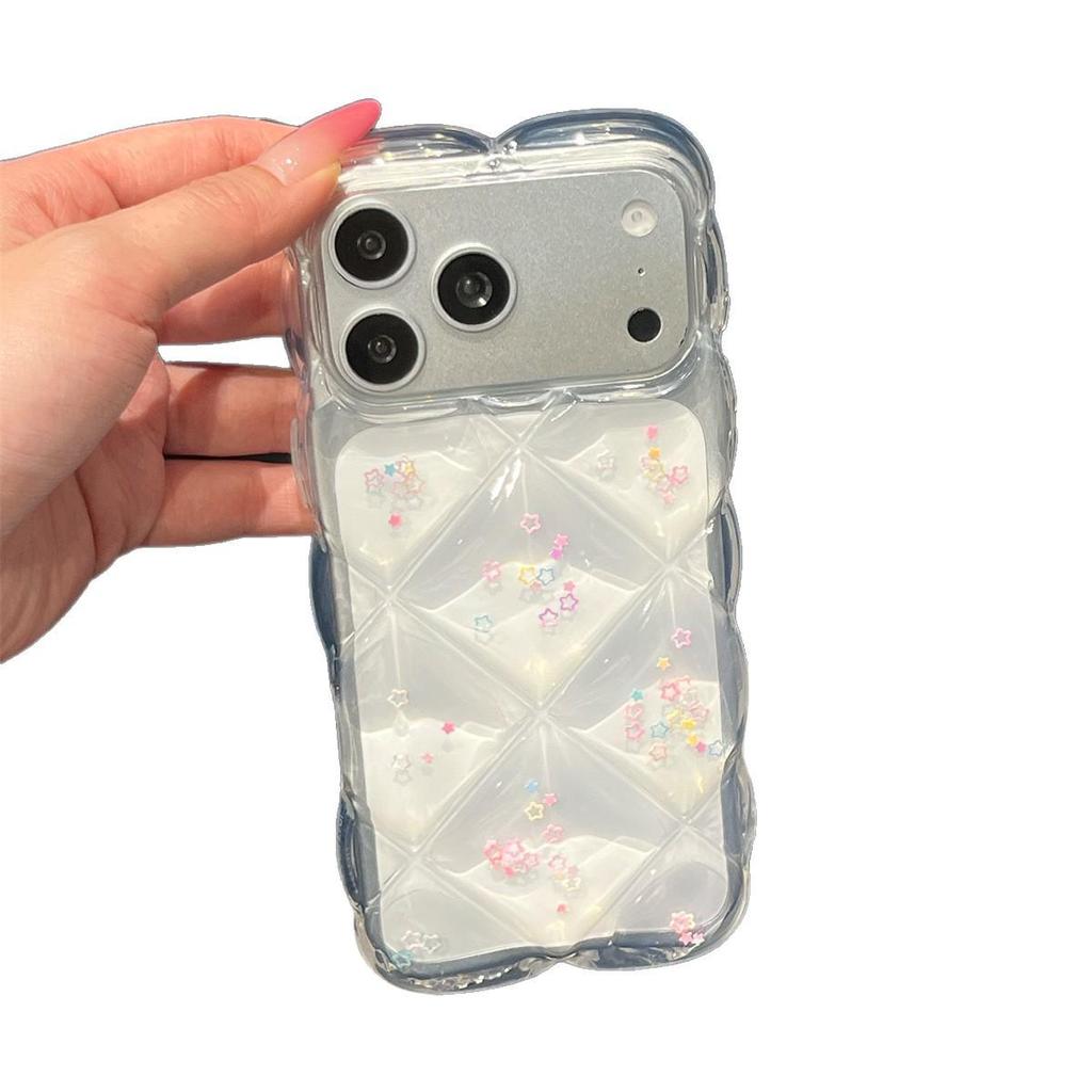 Epoxy Five-Color Stars Phone Case for iPhone 14/13, Compatible with 11, Pro/Max Series