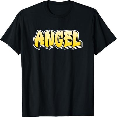 Angel Graffiti Style Design That Says Angel T-Shirt