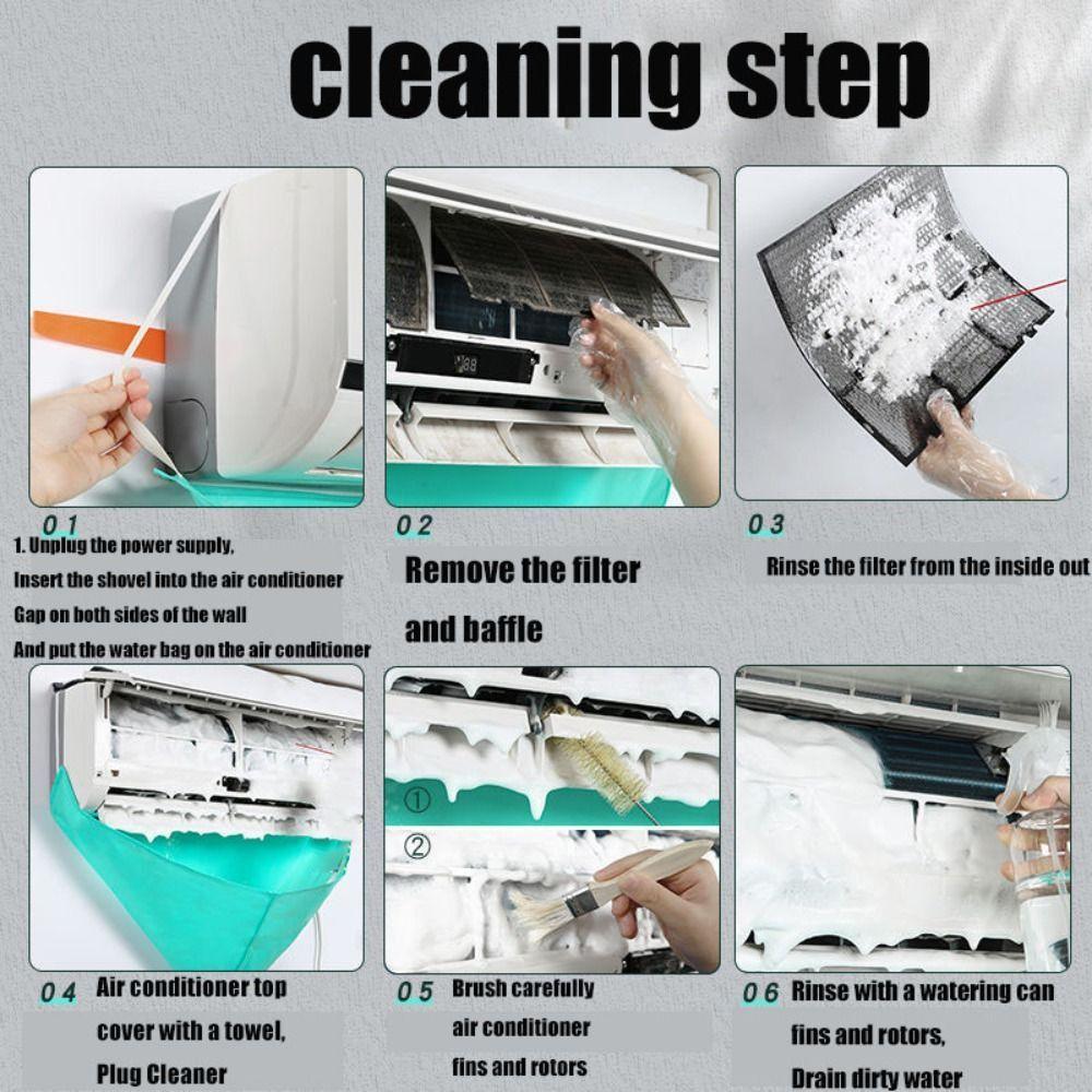 Protection With Water Pipe Household Air Conditioning Cover Cleaning Cover Cleaning Tools Water Bag
