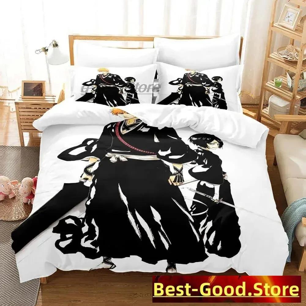 Comforter New 3D Print Anime Bleach Kuchiki Rukia Bedding Set Single Twin Full Queen King Size Bed Set Adult Kid Bedroom S