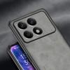 Case For POCO X6 Pro 5G Case Luxury Leather Back Cover For Xiaomi POCO X6Pro 5G Comfort Phone Shell Silicone Protection Bumper