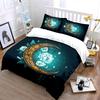 "Moon Flower Decorative Set" Bedding Set with 1 Duvet Cover 2 Pillowcases Single Double King Queen, Gift