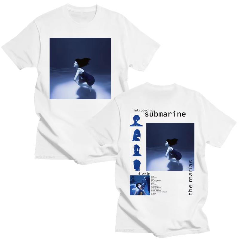 

The Marias Submarine Popular Album T-shirts for Women/Men Trends Aesthetic Tee Summer Cotton Top Loose Breathable Clothes Tsh... S разноцветный