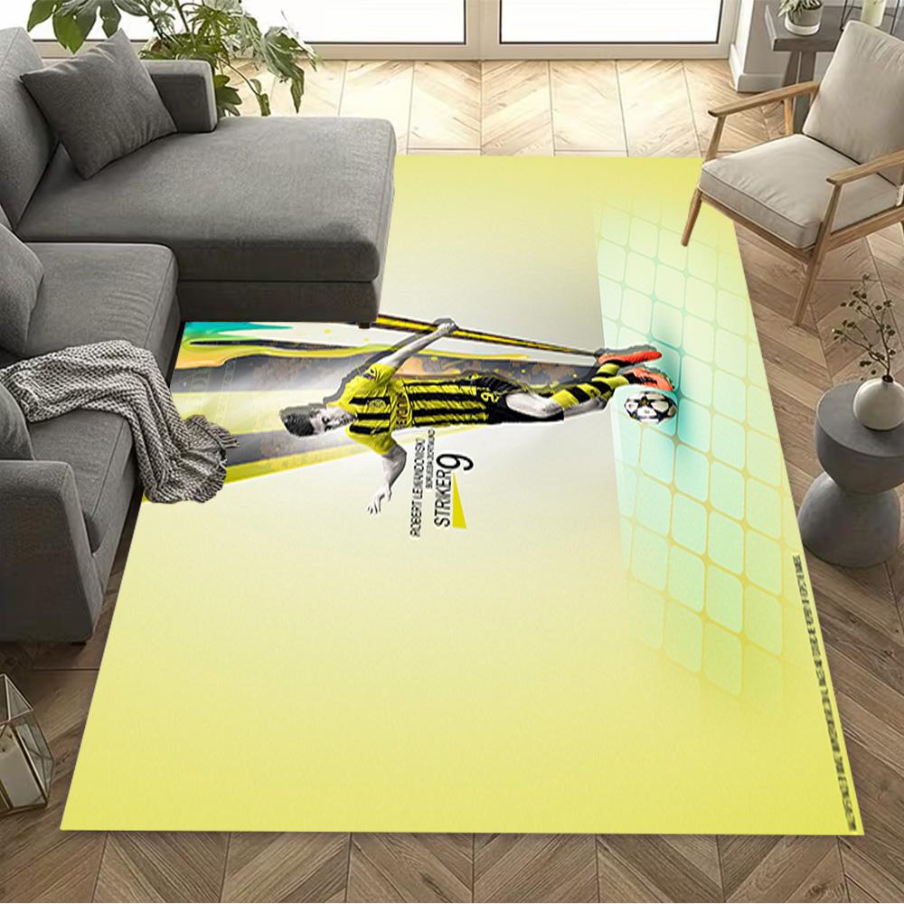 Man City Player Action Floor Rug Office Rug Design for Game Room Study room Entryway Decorate room Antislip Carpet Office home decor