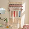 Indian Hand-woven Homestay Fringed Tapestry Decoration Nordic Meter Box Hanging Fabric Background Cloth Bedroom Hanging Cloth
