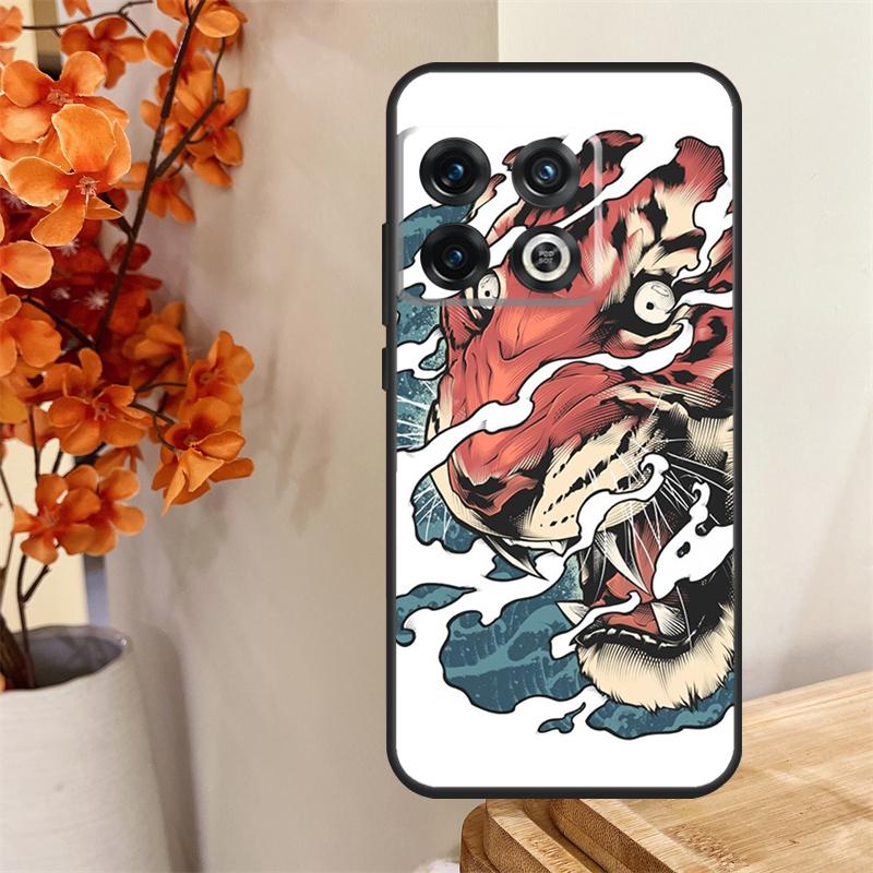 

Japanese Tiger Funda For OnePlus 13 13R 12 12R 11 10 Pro 8T 10T OnePlus Nord 4 CE 2 3 Lite N10 N20 N30 Case OnePlus 13R