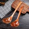 1 Stuks Grote Houten Lepel Lange Steel Soeplepel Hout Japanse Ramen Noedelsoep Opscheplepel Keuken Kooklepel Meng Serveertafelgerei