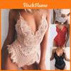 Premium Quality Femmes V Cou Sans Manches Dentelle Bodycon Body Combinaison Barboteuse Combi Fr For Effortless Style