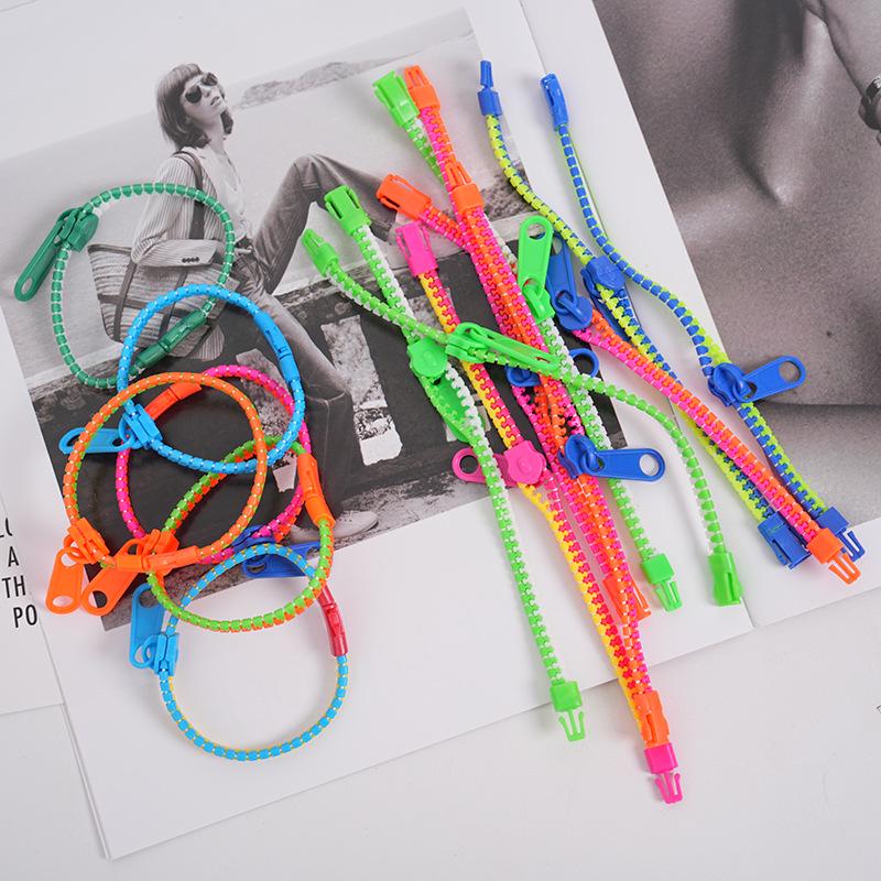 

Браслет-молния конфетного цвета: Корейский Модный Браслет с Индивидуальностью