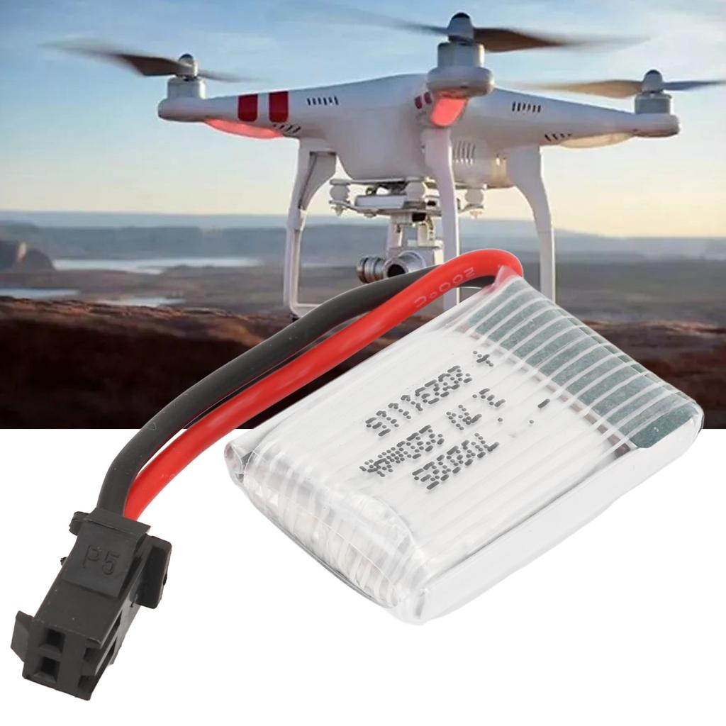 3.7V 220mAh Battery With SM Black Plug LiPo 20C 702025 Overcharge Short Circuit Protection RC Battery For X4 X11 X13