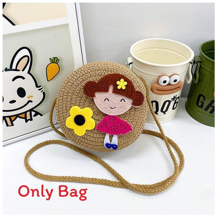 Tigger Doll Cartoon Woven Kids Crossbody Bag Playful Design Use Toddler