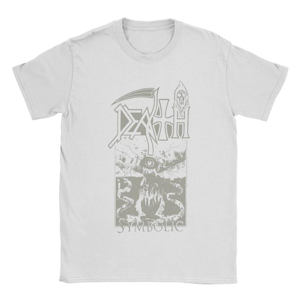 Fun Death Band T-Shirt Men Round Neck Pure Cotton T Shirts Short Sleeve Tees Printing Clothing