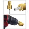 Easy To Use Reaming Drill Bit Pipe Cutter Drill Bit, Coated for Accurate Size Pipe Fitting for Water System