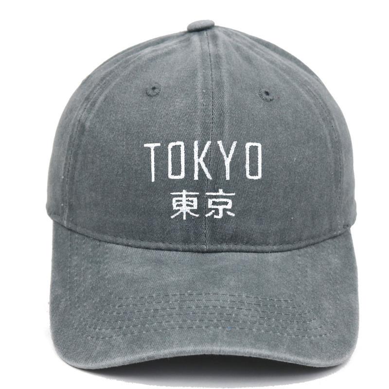 Vintage Water Wash Cotton Baseball Cap With Embroidered Letters For Outdoor Sun Protection