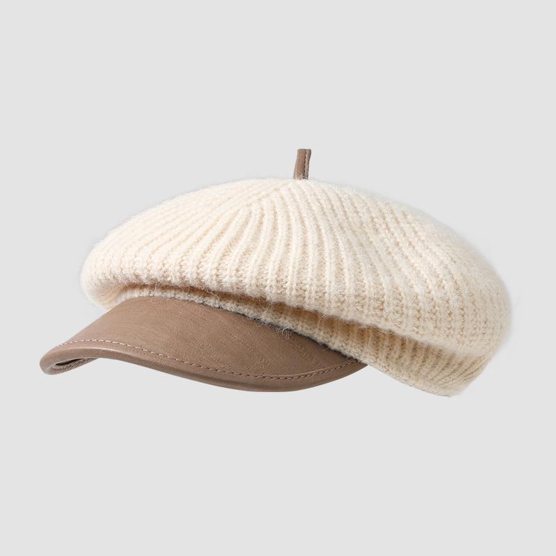 2026 New Young Ladies Wool Winter Fall Knitted Fashion Party Daily Use Warm Artist Beret Hat