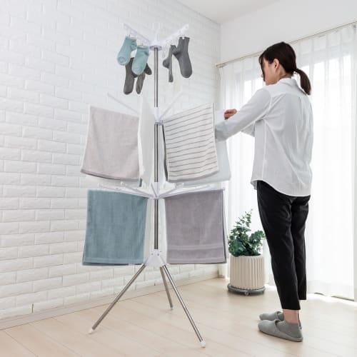 Sekisui Jushi Shoji Sekisui Tenkura Clothes Drying Stand SC-3W White