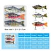 3PCS/Box Fishing Wobbler Lifelike 7 Segment Swimbait Crankbait Hard Bait Slow 10cm/15g Artificial Lures Fishing Tackle